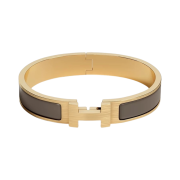 Hermes Clic HH Bracelet Gold & Etain Mat