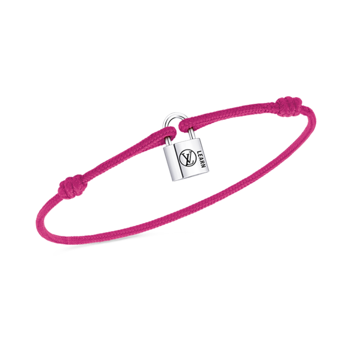(W) 루이비통 실버 락킷 브레이슬릿 스털링 실버 핑크((W) Louis Vuitton Silver Lockit Bracelet Sterling Silver Pink) - 2