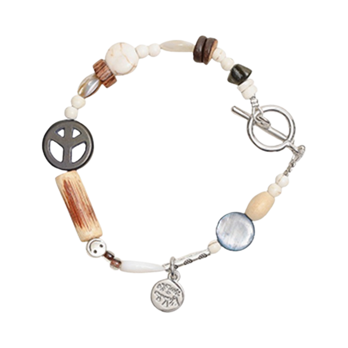 토우토우 아카이브 피스마크 심볼 팔찌 블랙