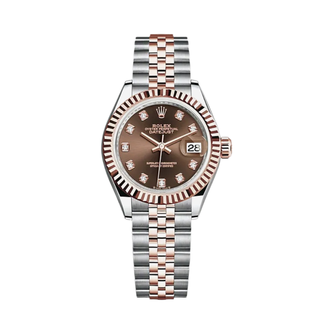 롤렉스 레이디-데이트저스트 28mm 279171 초콜릿 다이아 셋팅 쥬빌리(Rolex Lady-Datejust 28mm 279171 Chocolate Diamond-Set Jubilee)