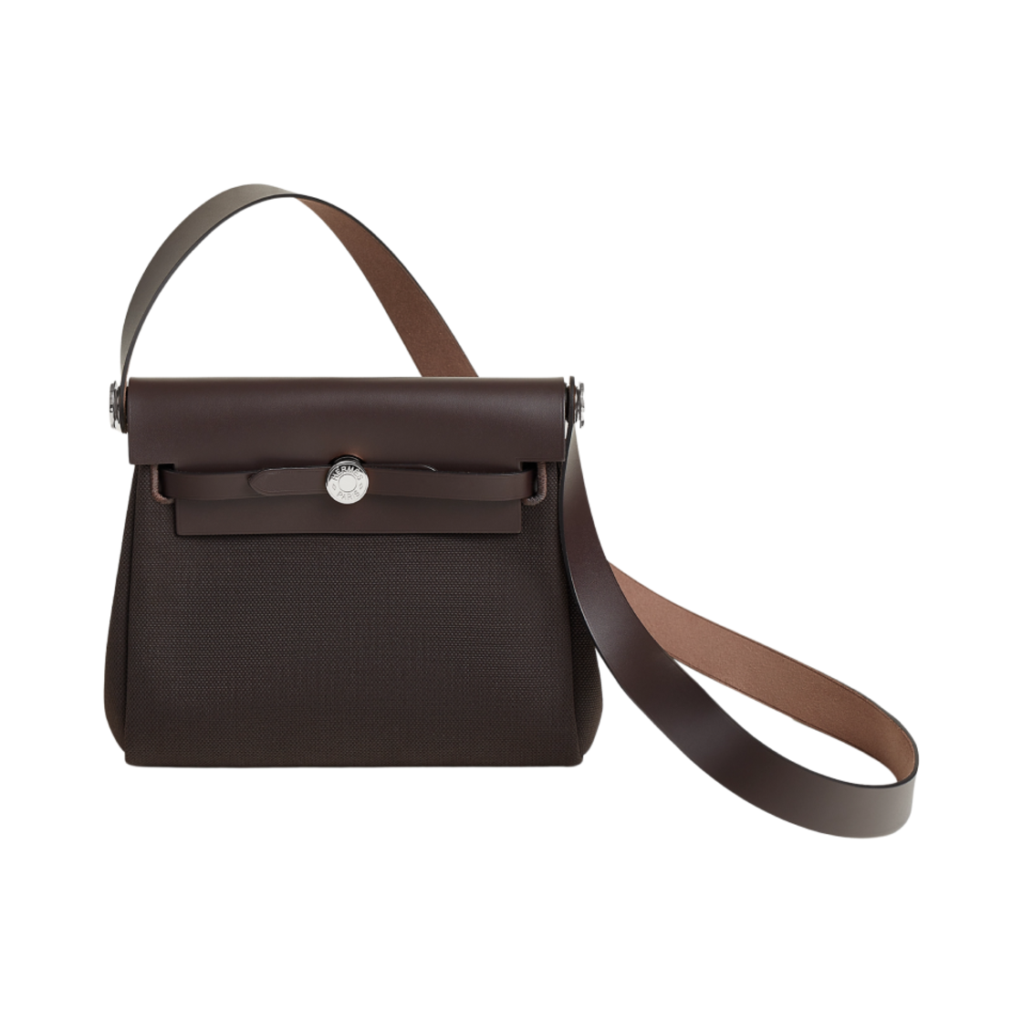 에르메스 에르백 집 20 백 밀리터리 캔버스 헌터 카우하이드 & 팔라듐 하드웨어 에벤(Hermes Herbag Zip 20 Bag Military Canvas Hunter Cowhide & Palladium Ebene) - 1