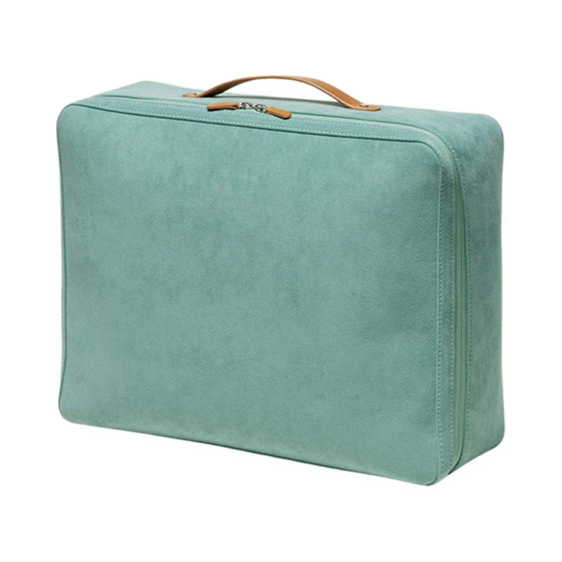 A24AB01AE Auralee Leather Big Travel Case Made By Aeta Light Blue