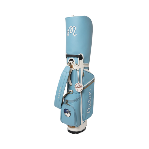 Malbon Golf M Bucket Classic Stand Bag Sky Blue