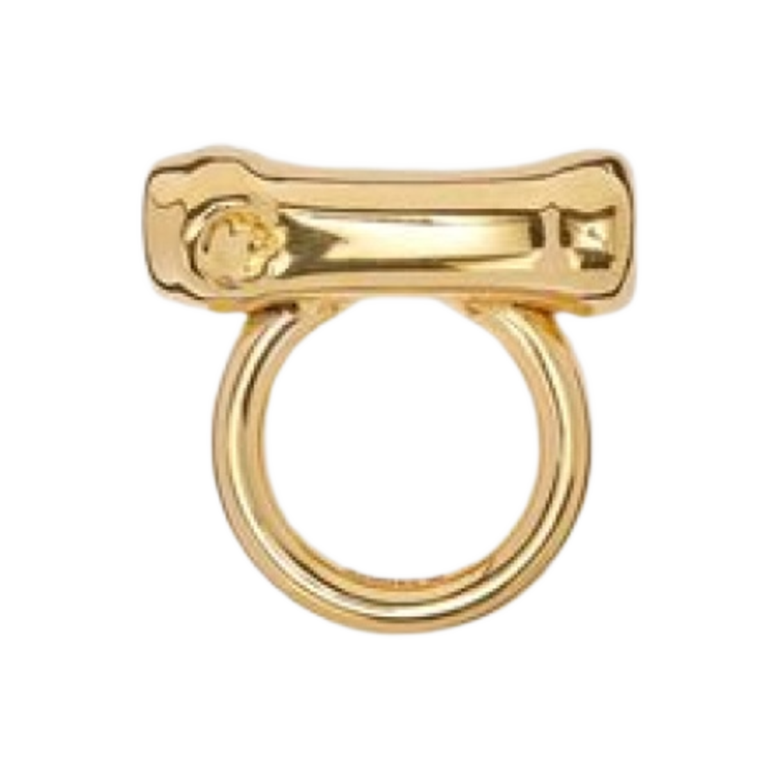 J12UQ0017-J12029-715 Jil Sander Handcrafted Brass Ring Gold
