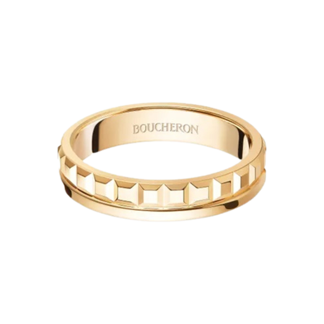 부쉐론 콰트로 레디언트 에디션 웨딩 밴드 18K 옐로우 골드(Boucheron Quatre Radiant Edition Wedding Band 18K Yellow Gold)