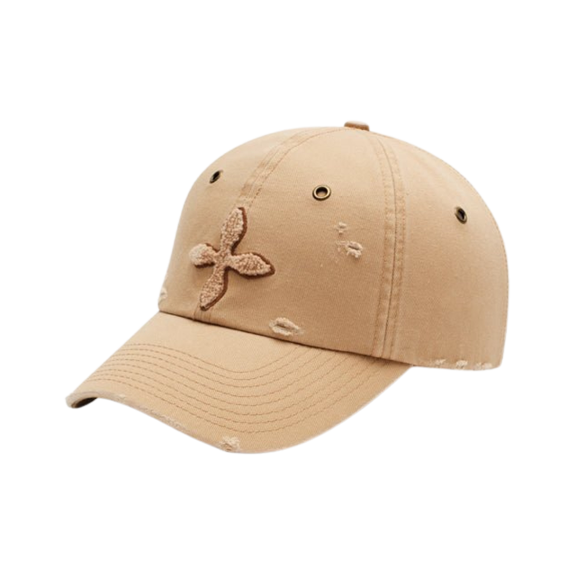 (W) 에스엠에프케이 컴퍼스 크로스 데저트 라떼 파라트루퍼 캡 라떼((W) SMFK Compass Cross Desert Latte Paratrooper Cap Latte)