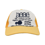 Aeae Web Logo Mesh Cap Yellow Navy