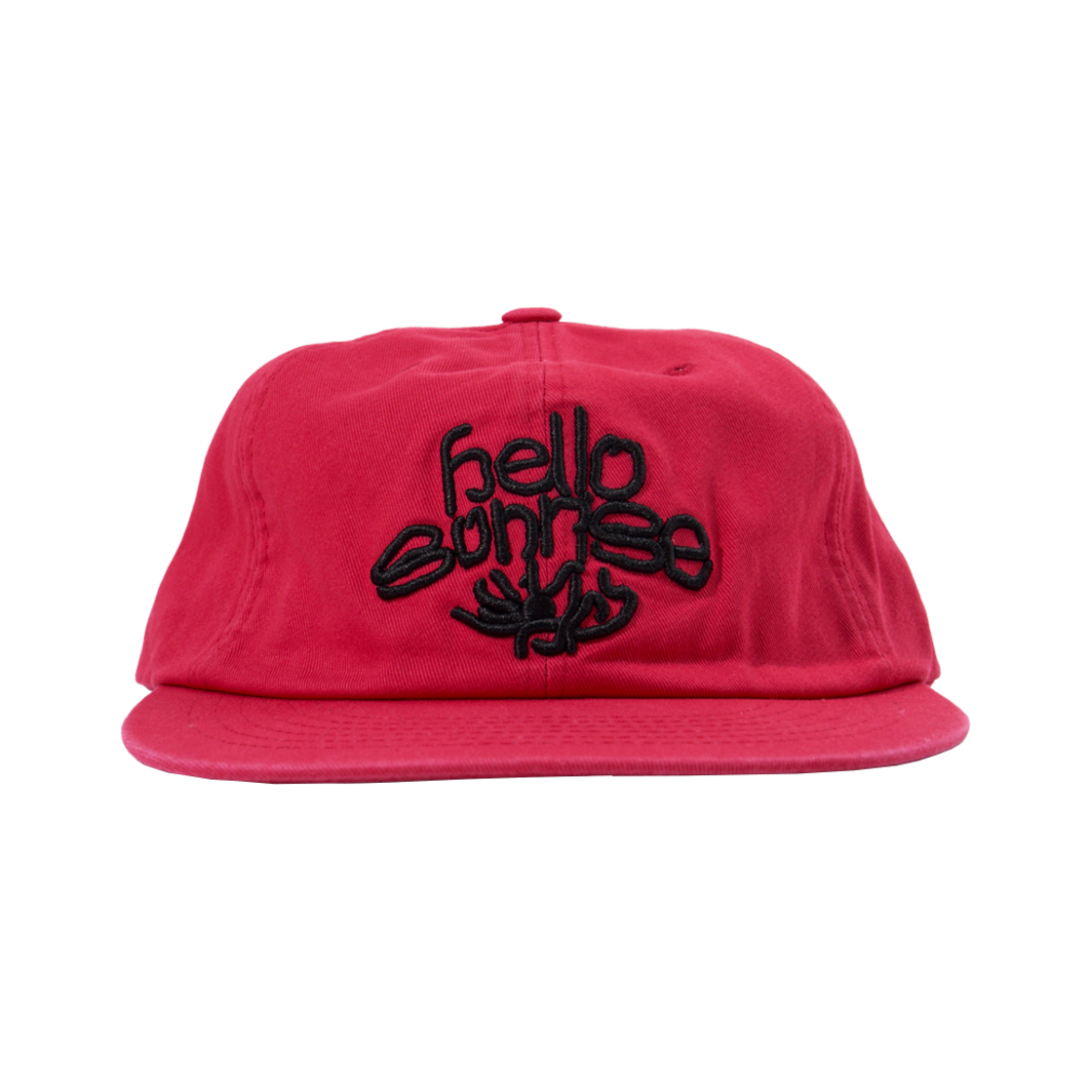 헬로선라이즈 ETC 블랭크 선라이즈 댄싱 6패널 캡 체리 레드(HS x ETCblank Sunrise Dancing 6panel Cap Cherry Red)