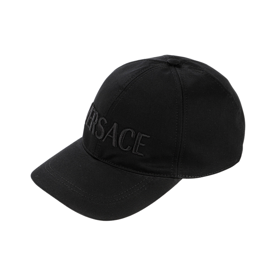 1001590-1A05934-1B000 Versace Embroidered Logo Baseball Cap Black