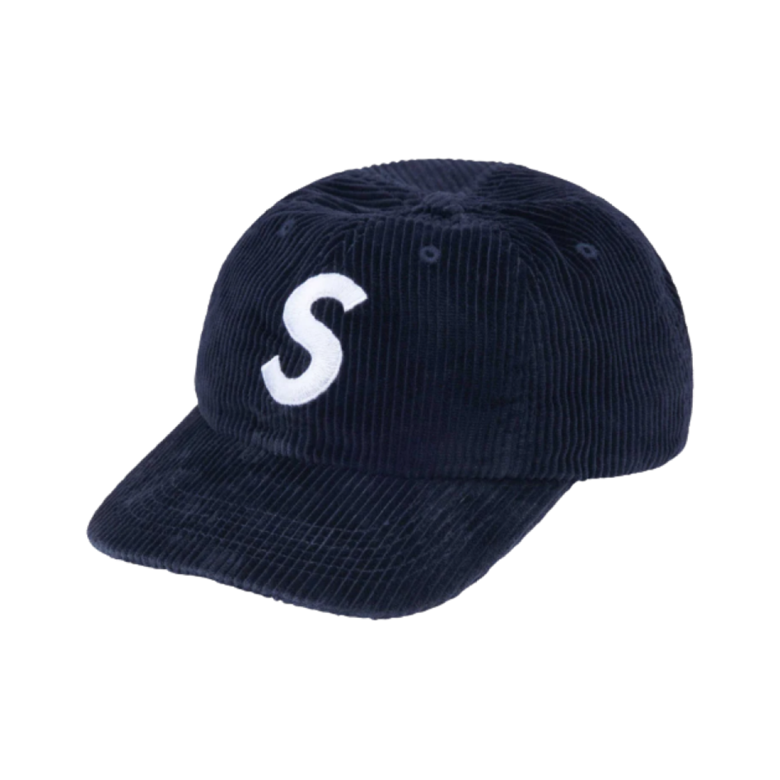 슈프림 코듀로이 S 로고 6-패널 네이비 - 24FW(Supreme Corduroy S Logo 6-Panel Navy - 24FW)