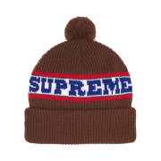 Supreme Big Stripe Beanie Brown - 24FW