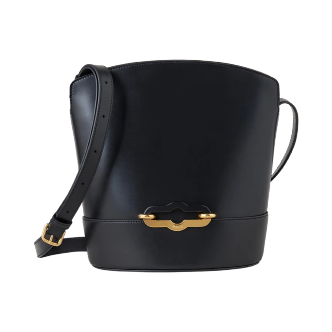 HH9388-603A100 Mulberry Super Lux Calf Pimlico Bucket Bag Black