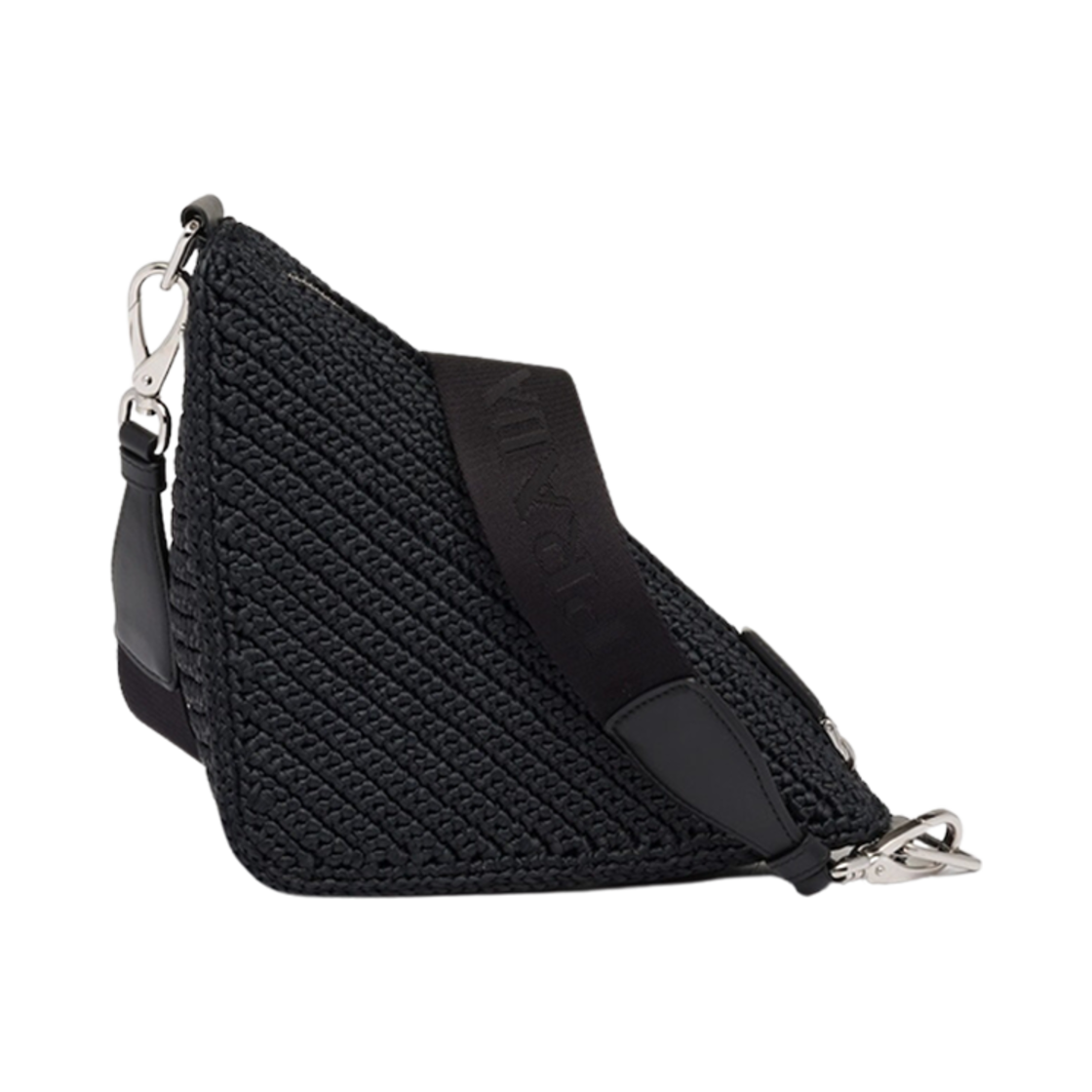 프라다 트라이앵글 크로쉐 백 블랙(Prada Triangle Crochet Bag Black) - 3