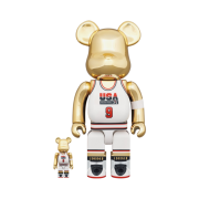 Bearbrick Michael Jordan 1992 Team USA 100% & 400% Set