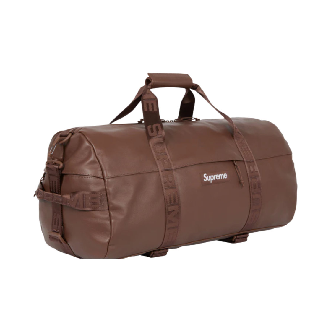 슈프림 레더 더플백 브라운 - 24FW(Supreme Leather Duffle Bag Brown - 24FW) - 3