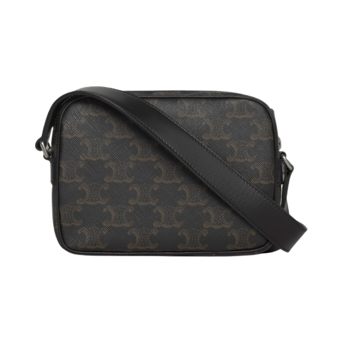 셀린느 트리옹프 캔버스 셀린느 프린트 미니 메신저백 블랙(Celine Mini Messenger in Triomphe Canvas with Celine Print Black) - 2