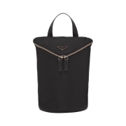 Prada Re-Nylon and Leather Backpack Black