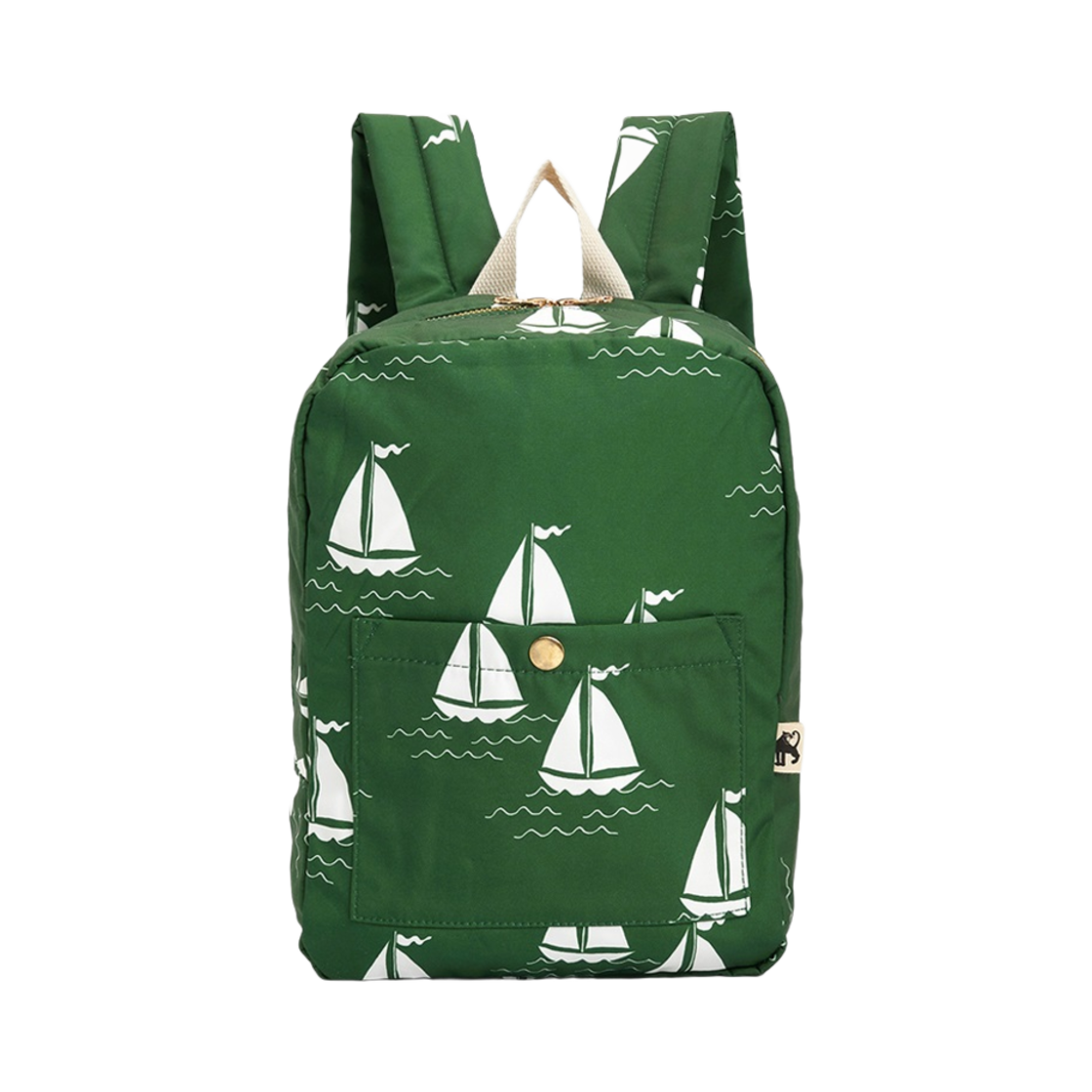 2526010075 (Kids) Mini Rodini Sailing Boats Backpack Green