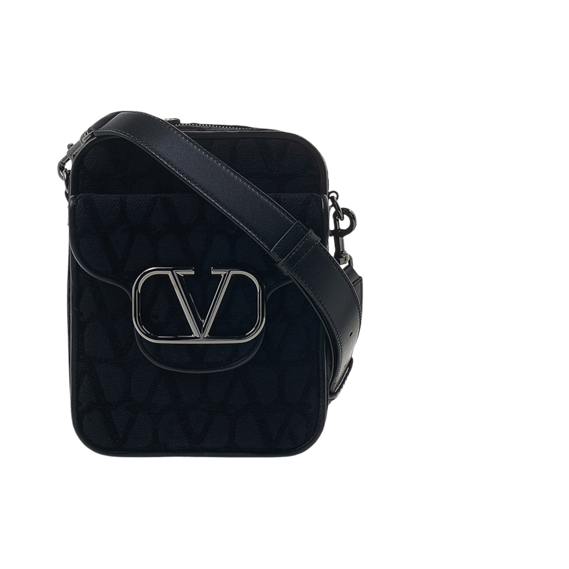 발렌티노 로코 트왈 아이코노그래피 숄더백 블랙(Valentino Loco Toile Iconographe Shoulder Bag Black) - 1