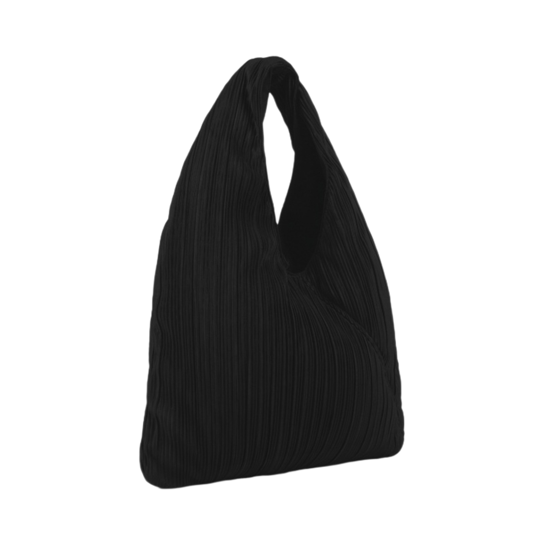 GU 플리티드 트라이앵글 백 블랙(GU Pleated Triangle Bag Black) - 2