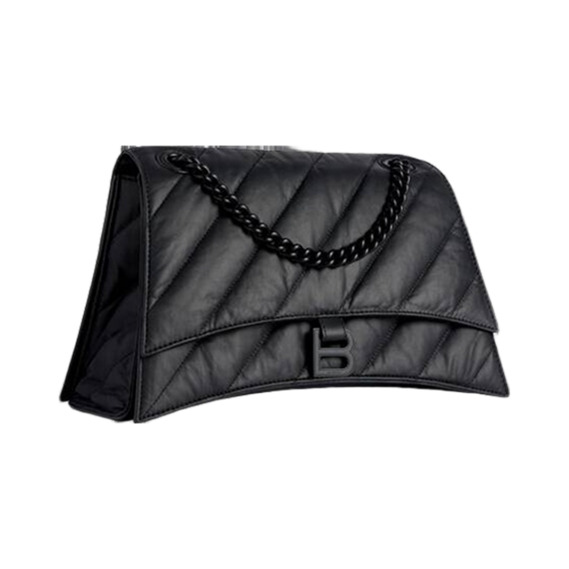 발렌시아가 크러쉬 미디움 체인백 퀼티드 블랙(Balenciaga Crush Medium Chain Bag Quilted Black) - 2