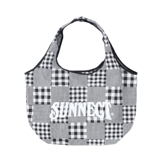 SNCT25CAC001BK Sunnect Madras Shopper Bag Black