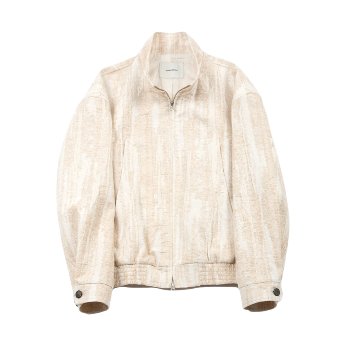 서피스에디션 자카드 봄버 자켓 아이보리