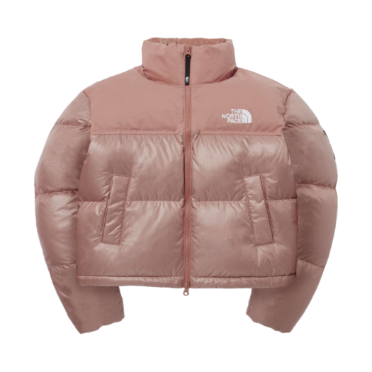 (W) The North Face White Label Novelty Nuptse Down Jacket Beige Brown