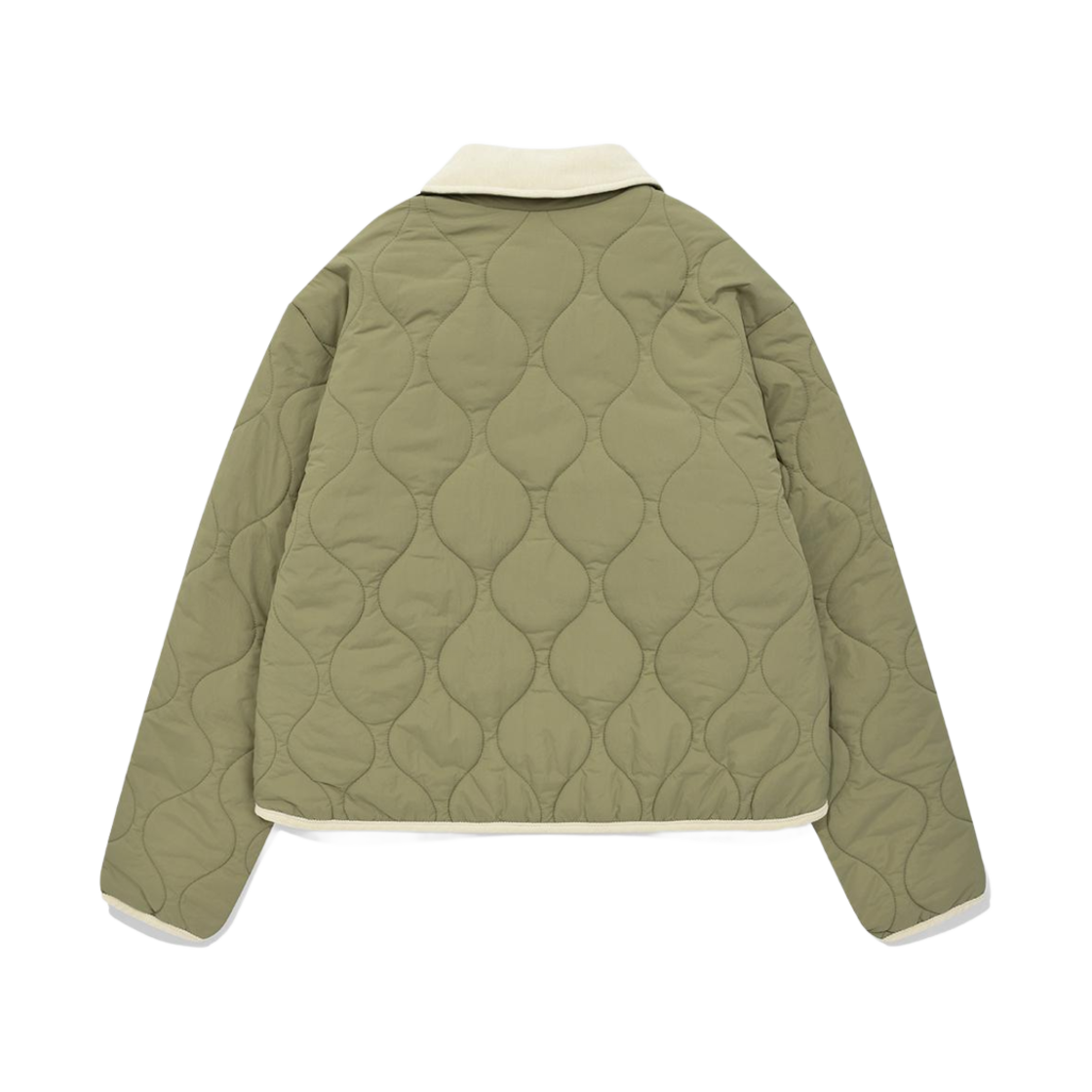 (W) 커버낫 카라 퀼팅 자켓 올리브((W) Covernat Collar Quilting Jacket Olive) - 2
