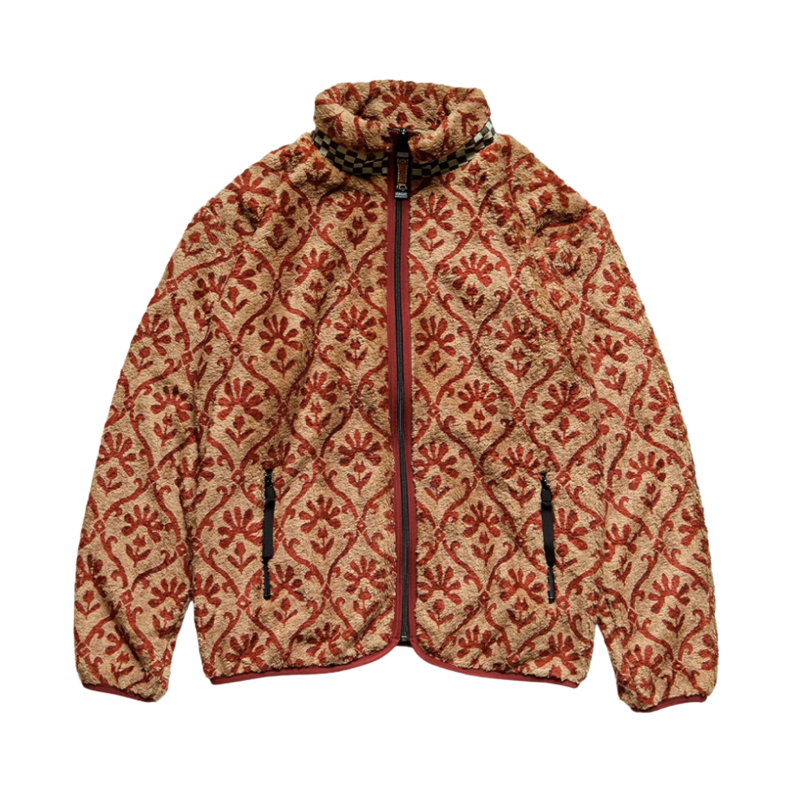 K2210LC083/EK-1832LC Kapital Yosemite Arabesque Pattern Fleece Zip Blouson Beige