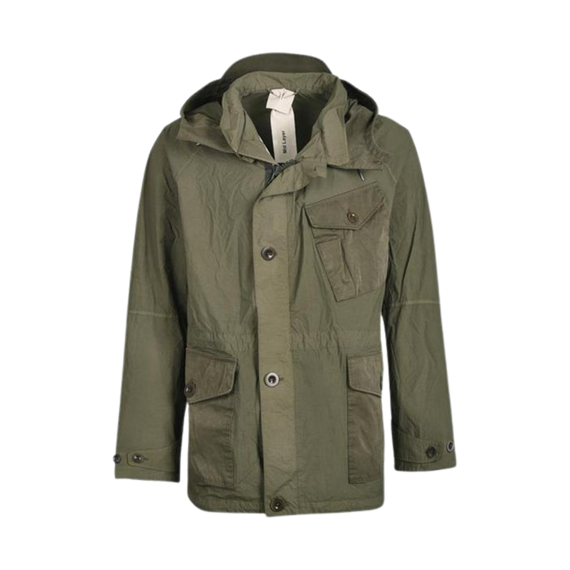 22CTCUB04085-003780-659 Ten C Mid Layer Jacket Dark Green