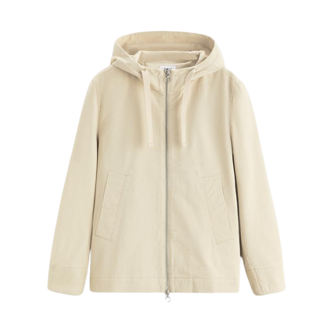 1538/456/721 Zara The Short Parka Light Beige