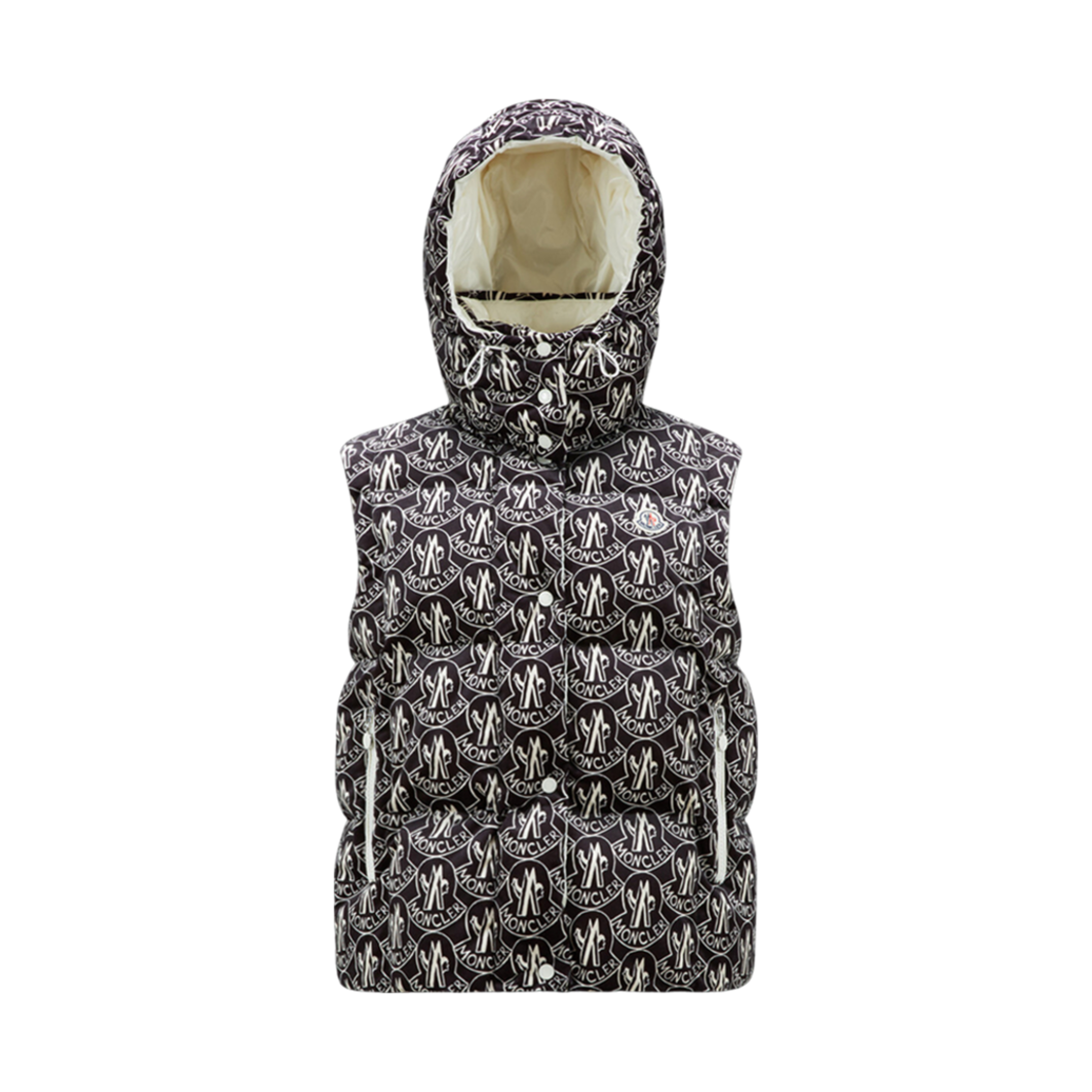 (W) 몽클레르 루줄 다운 질레 블랙 화이트 - 23FW((W) Moncler Luzule Down Gilet Black White - 23FW) - 1