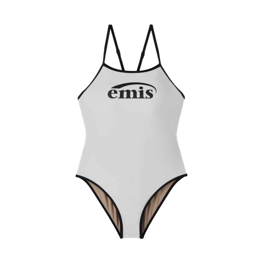 新品　emis LOGO V-BACK STRAP SWIMSUIT 水着　ロゴ LOGO V-BACK STRAP SWIMSUIT (RENEWAL)-PINK - EMIS
