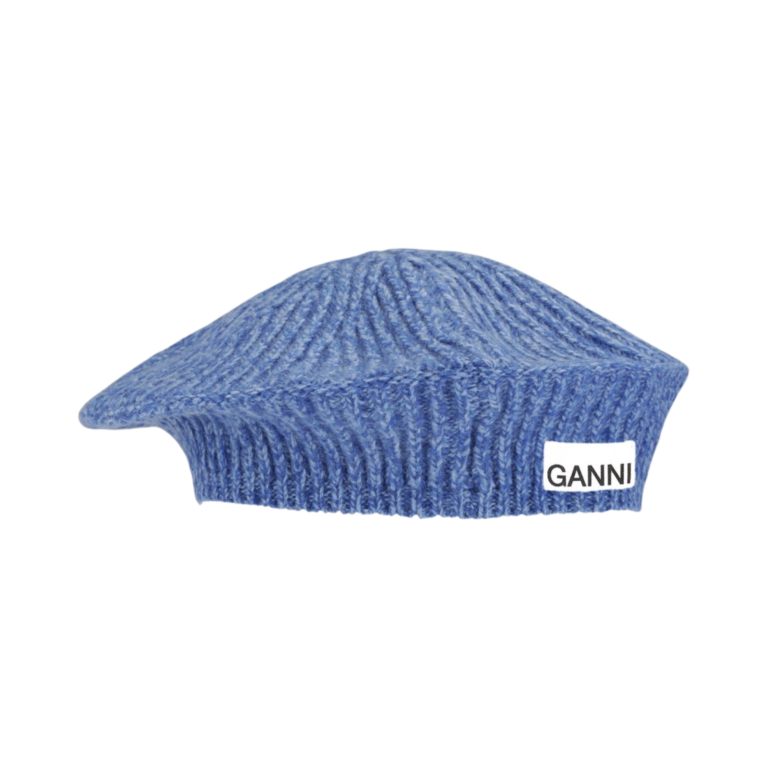 (W) 가니 울 베레모 그라나다 스카이((W) Ganni Wool Beret Granada Sky) - 1