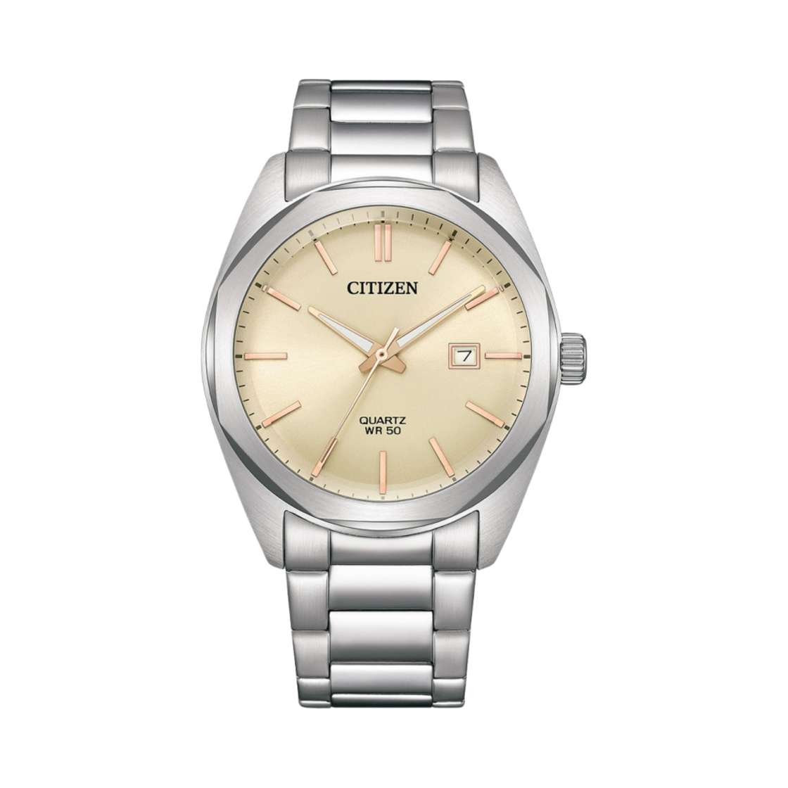 시티즌 쿼츠 젠츠 41mm 스테인리스 스틸 아이보리 실버(Citizen Quartz Gents 41mm Stainless Steel Ivory Silver)