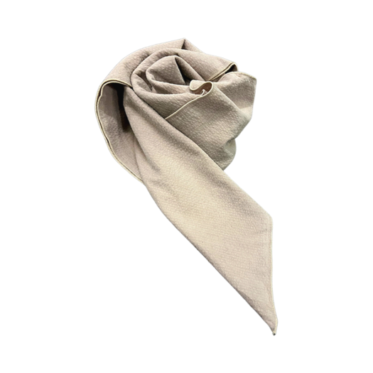 24FWUMC87BG Undermycar Mu.87 Anti Fxxking Logo Play Basic Micro Corduroy Scarf Beige
