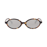 (W) Miu Miu Regard Sunglasses Chrome Pleated Lenses Honey Tortoiseshell Acetate Alternative fit