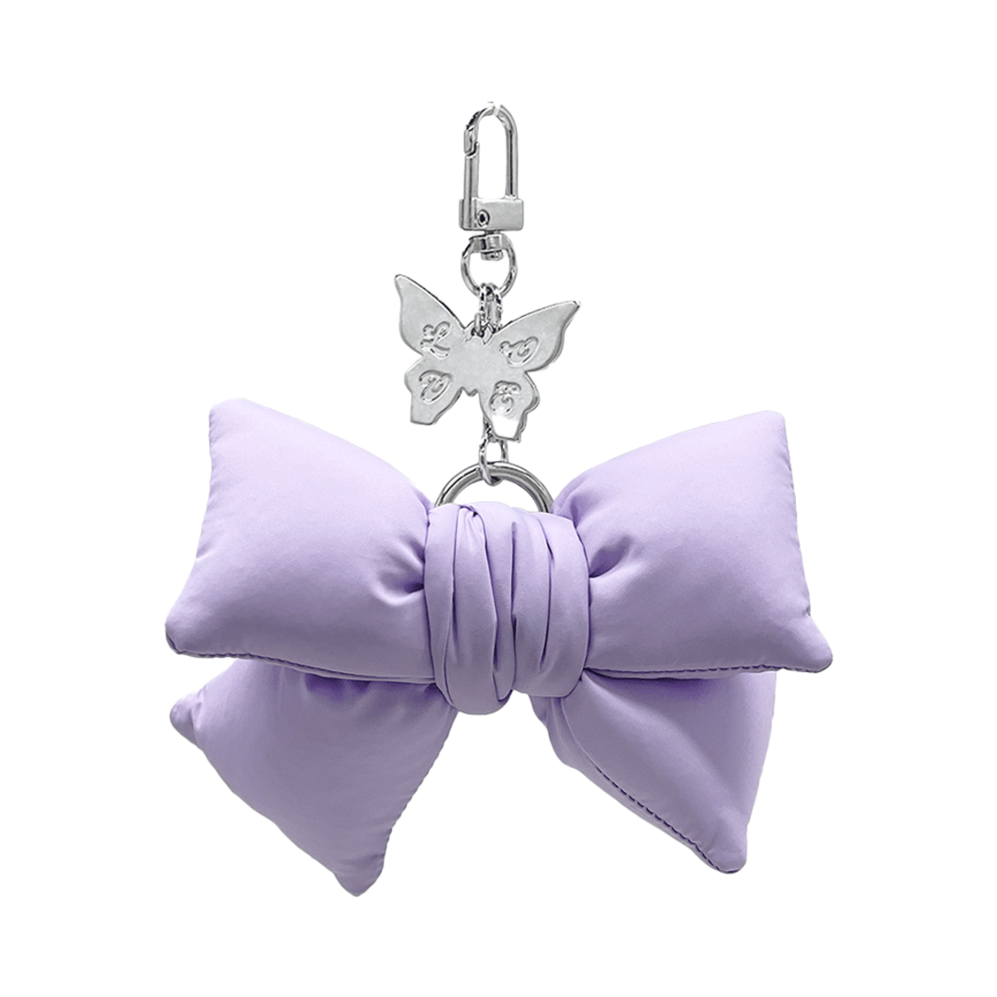 BLT049 Bloomingtale Padded Ribbon Keyring Lilac
