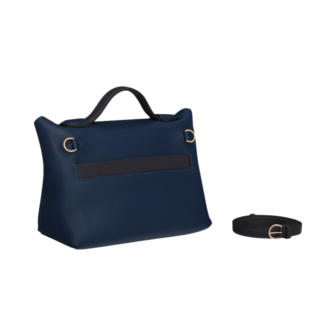 에르메스 24/24 21 백 에버컬러 스위프트 & 페르마브라스 하드웨어 블루 뉘 카방(Hermes 24/24 21 Bag Evercolor Swift & Permabrass Bleu Nuit Caban) - 3