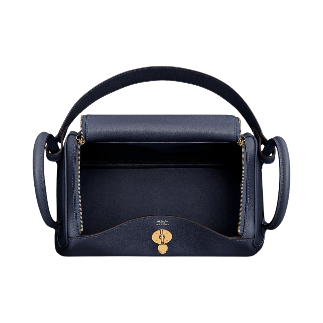 에르메스 린디 26 백 에버컬러 & 골드 하드웨어 블루 뉘(Hermes Lindy 26 Bag Evercolor & Gold Bleu Nuit) - 4