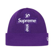 Supreme New Era Cross Box Logo Beanie Purple - 20FW