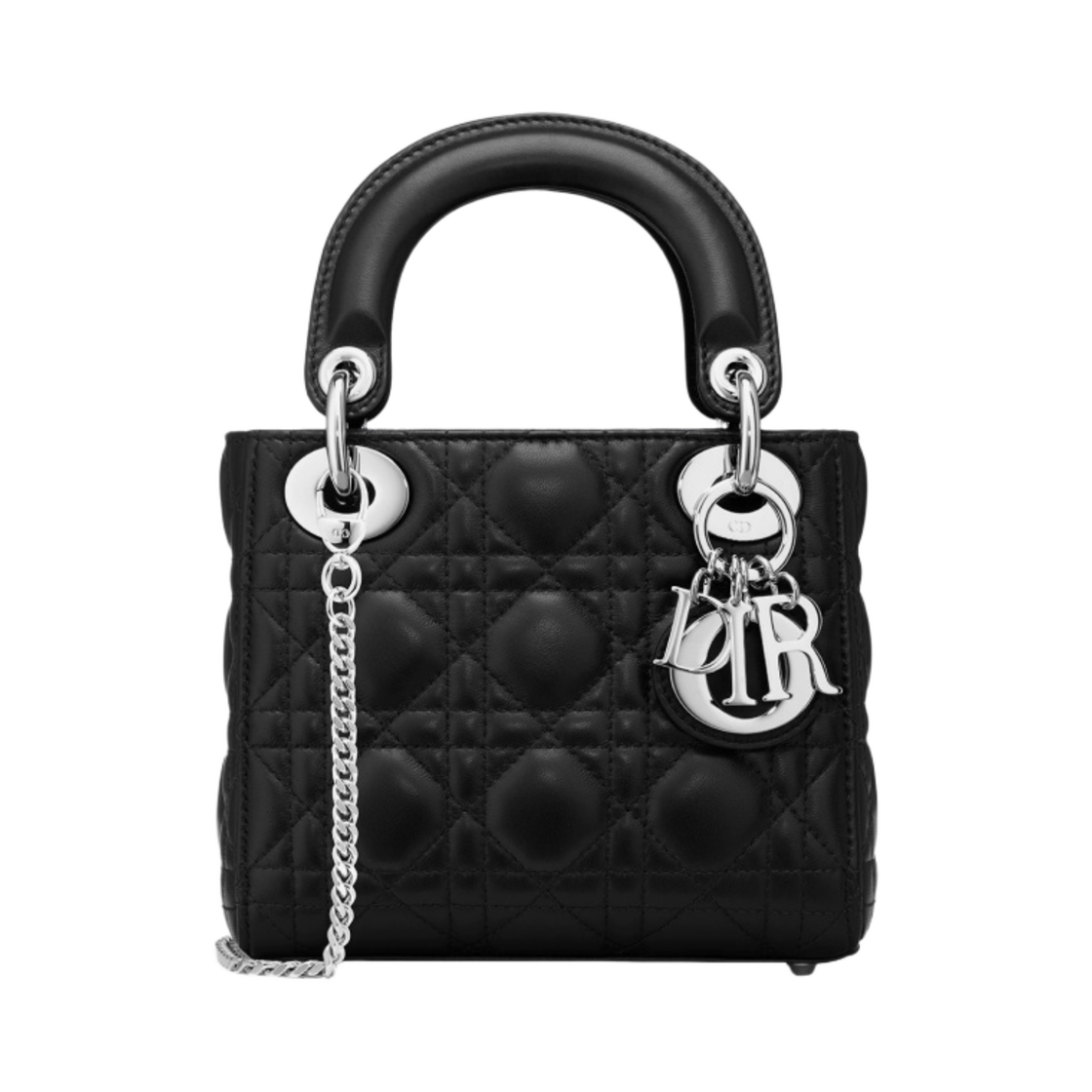 디올 미니 레이디백 까나쥬 램스킨 블랙(Dior Mini Lady Bag Cannage Lambskin Black) - 1