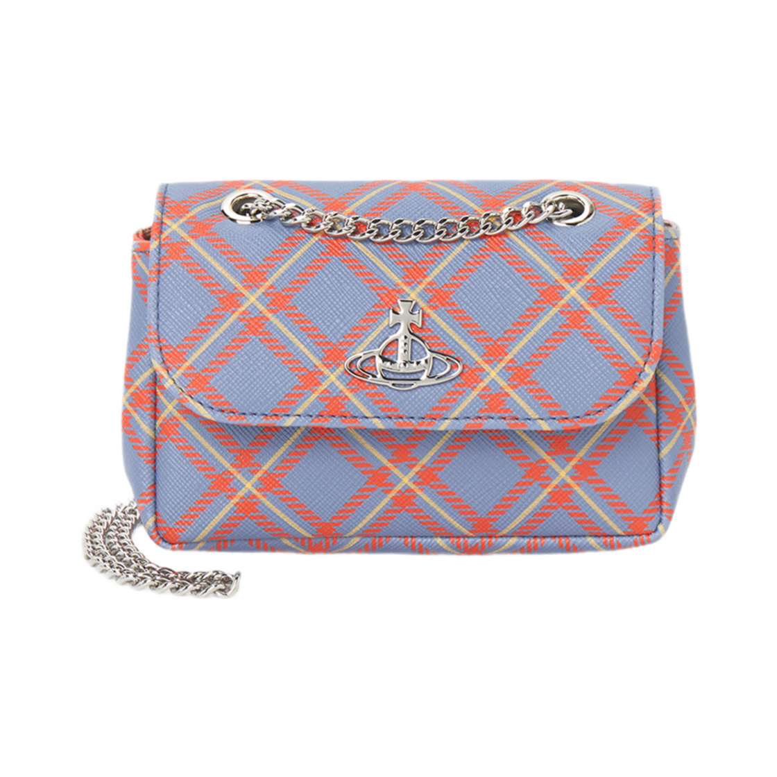 5C01000CW-S0022-K302 Vivienne Westwood Small Purse Chain Cross Bag Blue