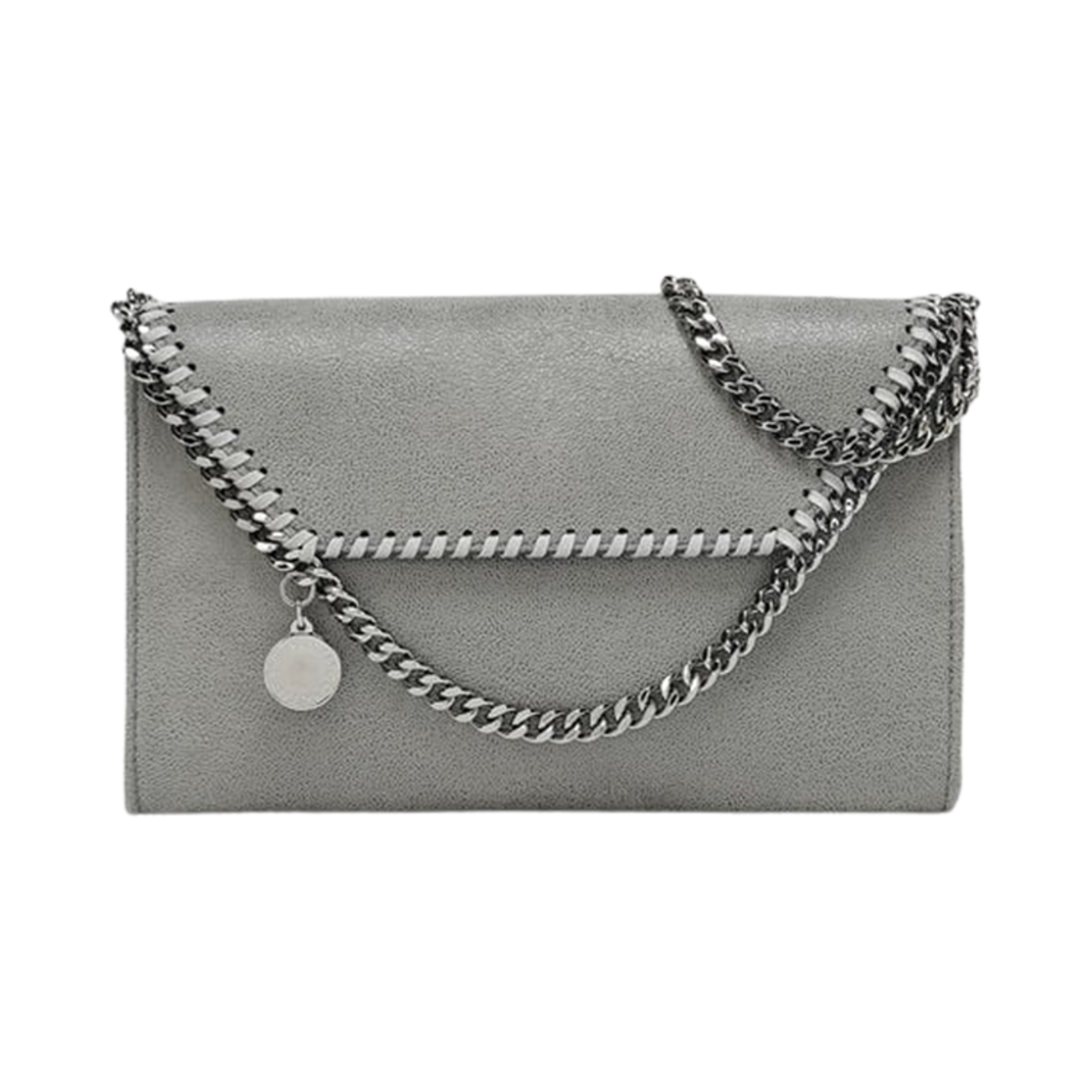 581238W91321220 Stella McCartney Falabella Wallet Crossbody Bag Light Grey