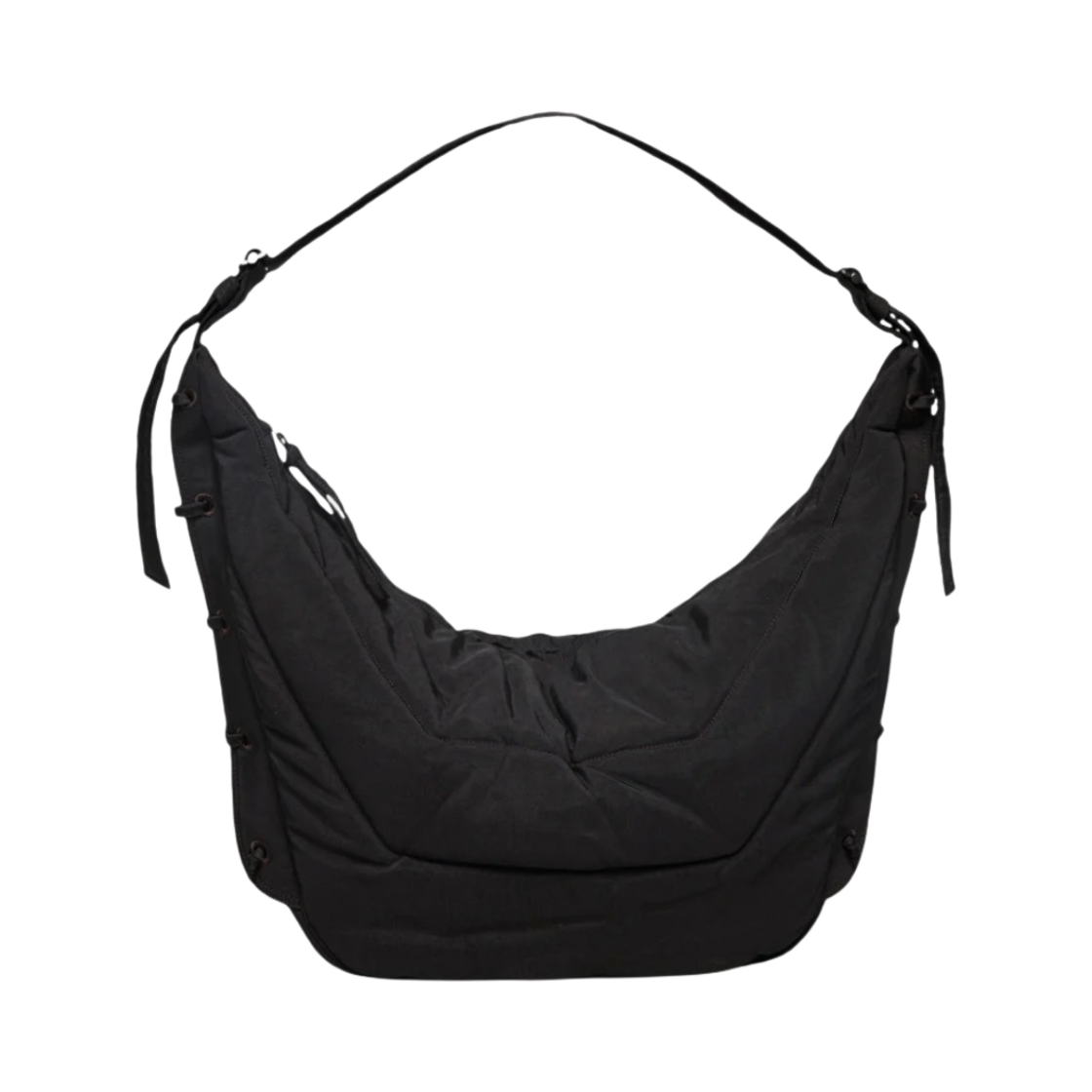 르메르 라지 소프트 게임 백 나일론 캔버스 다크 초콜릿