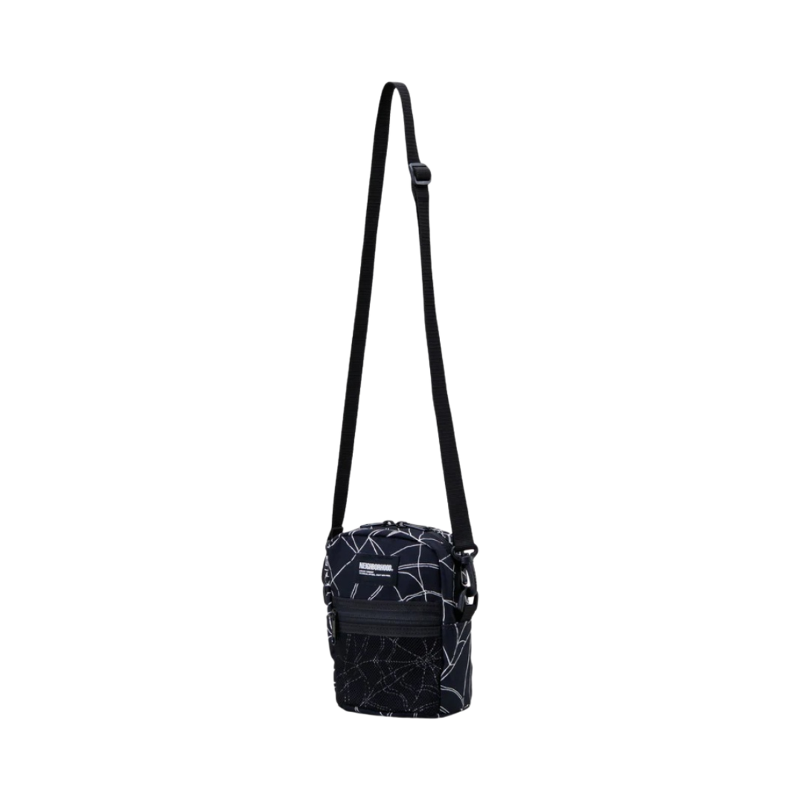 네이버후드 스파이더웹 숄더 백 블랙(Neighborhood Spiderweb Shoulder Bag Black)