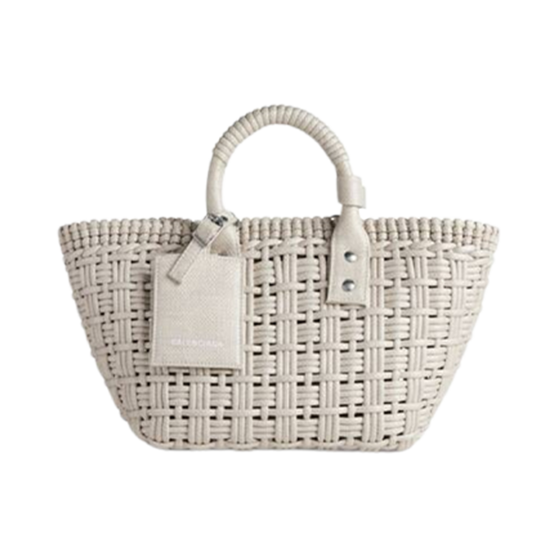 발렌시아가 비스트로 XS 베스킷 스트랩 오프 화이트(Balenciaga Bistro XS Basket with Strap Off White) - 1