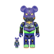 Bearbrick Evangelion Unit 01 New Paint Ver. 100% & 400% Set