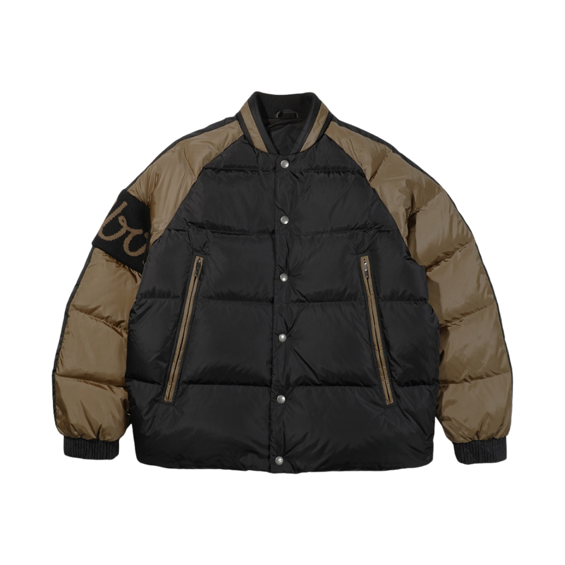 말본 골프 스타디움 스윙 다운 자켓 블랙(Malbon Golf Stadium Swing Down Jacket Black) - 1